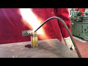 Soldering brass to steel with tin and Castolin Eutectic 157 brazing flux