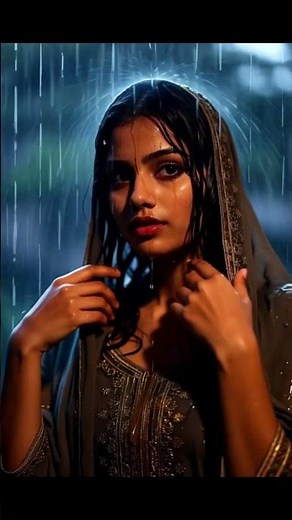 Rain Kissed Beauty 🌧️ | Cinematic Rain Portrait