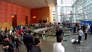 Click LIKE to say congratulations and may love last forever and a day to a young Coast Guard veteran named Joseph who surprised his girlfriend and dozens of lunchtime bystanders Wednesday in the Comcast Center lobby with a special holiday request. “He asked if I would give him his Christmas present by agreeing to marry him,” says his new fiancé, Shruti, a Comcast contractor who provided us with the happy details (you can watch them in the lower right of the video). Though the music isn't audible