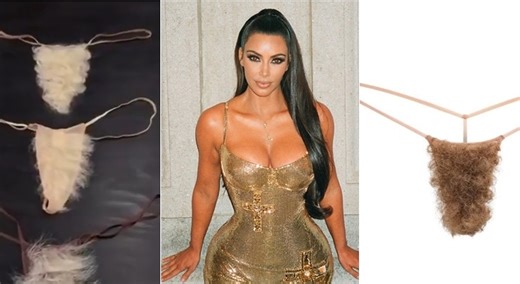 Kim Kardashian lancia il perizoma con peluria sintetica: la nuova provocazione