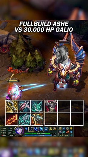 FULLBUILD Ashe vs 1 ITEM Galio