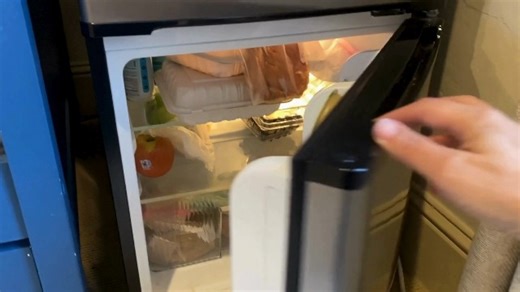 Watch Quiet Mini Fridge w Freezer, fits anywhere, stays cold-MIDEA on Amazon Live