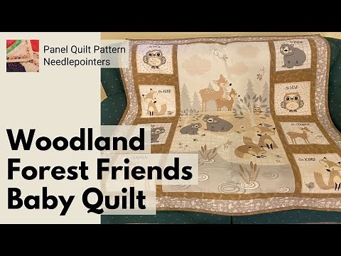 Woodland Forest Friends Baby Quilt