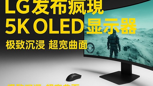 5K + OLED！LG 新屏幕太疯狂，显示技术再突破