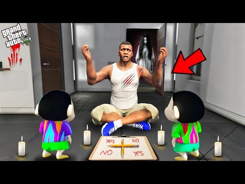 Franklin Playing Charlie Charlie Horror Challenge At Night || Gta 5 !
