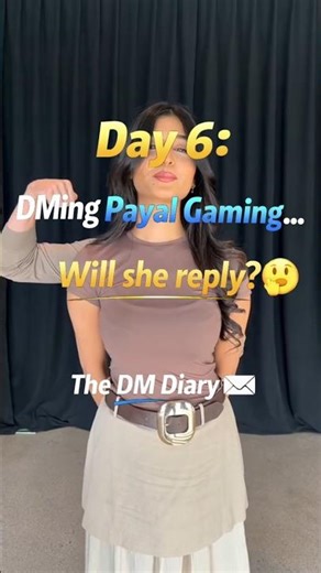 I DMed💬 ‪@payalpanchalofficial‬ Will She Reply? #shorts #contentcreator #day6