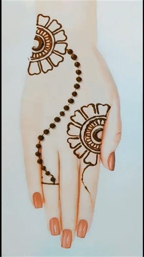 easy and simple back hand mehndi design / mehndi design easy and simple | mehndi design | mehndi ||