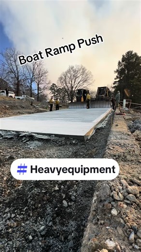 Constructing a Durable Boat Ramp with Heavy Equipment