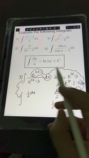 25K views · 536 reactions | Integrals Yielding Natural Logarithms #enginerdmath #math | Enginerdmath | Facebook