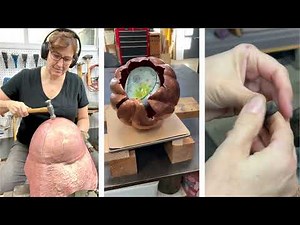 Inside Out, copper sculpture handcrafted by Catherine Grisez