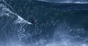 Massive Nazare, with Francisco Porcella: One epic ride from Tim Bonython's new Big Wave Project: bit.ly/2zPofbP | Surfline