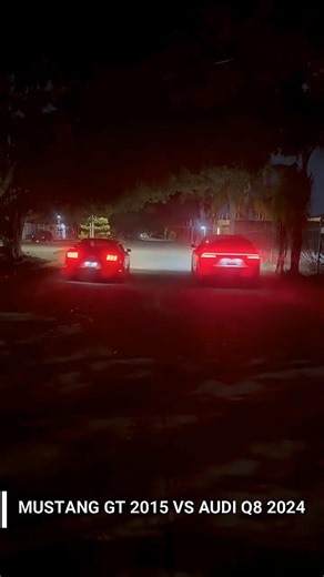 MUSTANG GT 2015 VS AUDI Q8 #shortvideo #automobile #shortsfeed #shorts