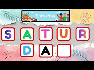DAYS OF THE WEEK FOR KIDS | LEARN WEEK NAMES WITH SPELLING | KIDS LEARNING VIDEO