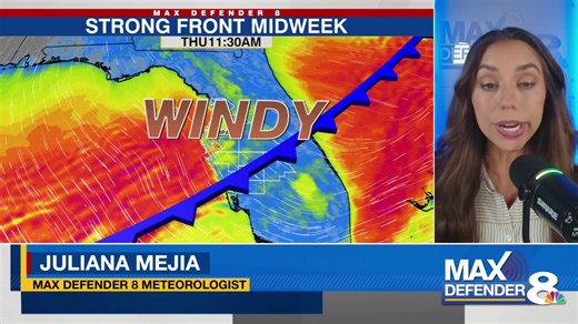 COLDER TEMPS AHEAD: Max Defender 8 Meteorologist Juliana Mejia is live with the details on a cold snap in the forecast this week. | WFLA News Channel 8