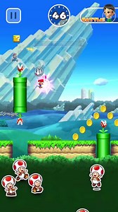 Competing in Super Mario Run. | GameSpot