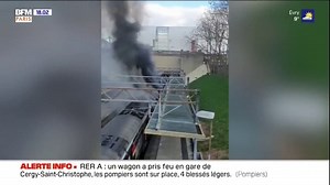 RER A: le trafic interrompu à cause d'un incendie sur un train