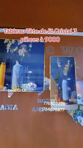 Tableau Cristal #table #decoration #tiktoksenegal🇸🇳 #tiktokgambia #couple