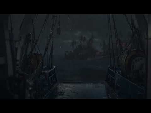 Peaceful Night Dreams with Ocean Waves | Relaxing Rain & Thunder Sounds for Stress Relief