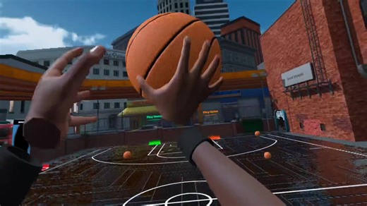 #gymclassvr @Gym Class VR I made it half court | gymclassvr