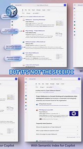 Improve the search experience across Microsoft 365 with Semantic Index for Copilot. Watch this demo contrasting two sets of search results in SharePoint—one with semantic index and one without. https://www.youtube.com/watch?v=j3jUd7lGnHk&list=PLXtHYVsvn_b_t2dNsM86jUHpzlL0RlCF8&index=5 #HowCopilotWorks | Microsoft Mechanics