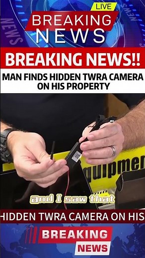 Man finds hidden TWRA camera on his property.#news