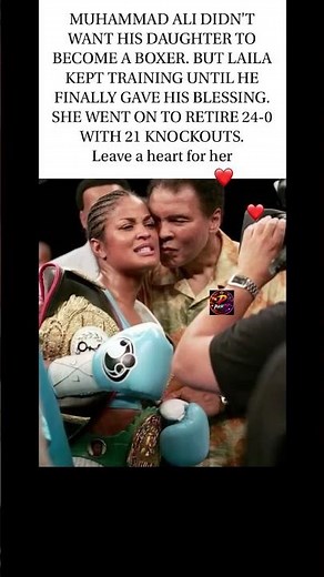 🥊 Laila Ali Made History #LailaAli #MuhammadAli #Boxing #WomenInSports #Champion #Inspiration