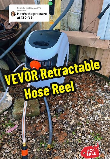 Retractable Water Hose Reel: Check 130 Feet Pressure