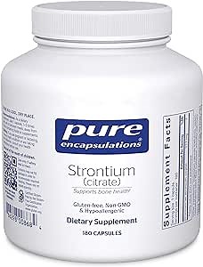Pure Encapsulations Strontium (Citrate) | Hypoallergenic Dietary Supplement to Support Healthy Bones* | 180 Capsules