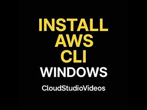 How to install AWS CLI on Windows