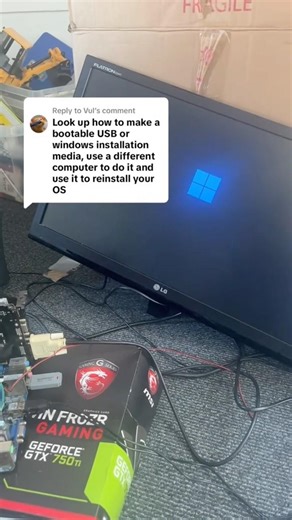 Look man I just cant get into the Windows setup menu if I reinstall