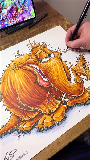 Snuffleupagus !!! ✏️😎🎨 #sesamestreet #umungochunkstudios #artist | snuffleupagus