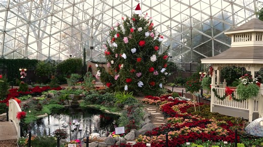 This holiday season, bring your friends and family to the Mitchell Park Domes! 🎄 The Holiday Show, 12 Days of Christmas: A Playful Parody, is open now through January 4th, 2026 | Milwaukee County Parks