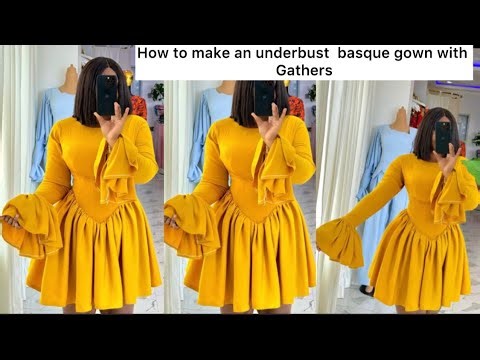 DIY : HOW TO MAKE AN UNDER BURST BASQUE GOWN WITH GATHERS #basquecorset #how