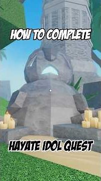 HOW TO COMPLETE HAYATE IDOL QUEST IN FISCH‼️🗿 #roblox #fisch #robloxshorts