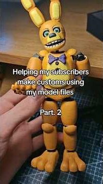 Joints Tutorial!! #fnaf #custom #springbonnie #fivenightsatfreddys #tutorial