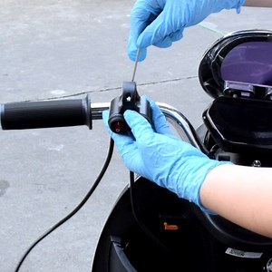 7/8" Motorcycle Handlebar Double Control Switch Button Headlight Hazard Brake Fog Light ON Off Switches with Red Indicator Light