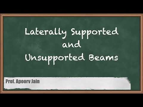 Laterally Supported and Unsupported Beams - Design and drawing of Steel Structure