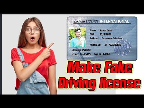 How to make fake driving license/Make fake driving license #Fakedrivinglicense #mixinformation