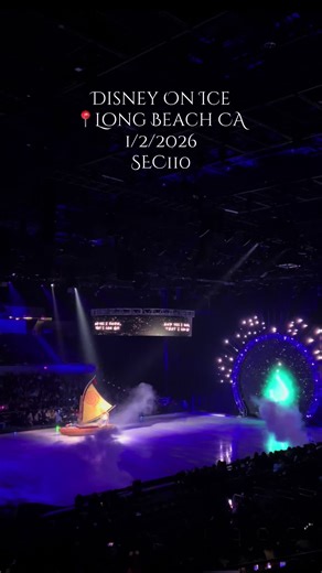 Disney On Ice ❄️ January 2, 2026 SEC110 Tickets $150 Parking $15 Food/Drinks $50 Souvenirs $25 My daughter’s smile PRICELESS!!! #disney #moana #princess #longbeach #disneyonice2026