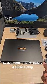Switch Setup | Aruba 2930F 24G SFP+ Switch #switch #networking #networkengineering #aruba #viral