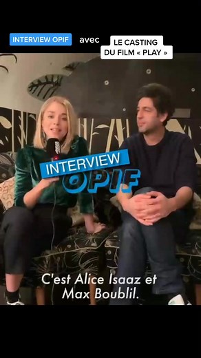 Alice Isaaz et Max Boublil dans le film PLAY