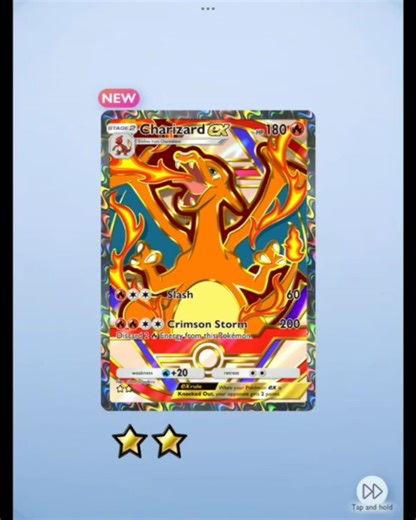 Special Charizard ex card - Pokemon TCG Pocket