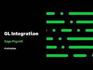 Sage HR & Payroll (Canada) - GL Integration