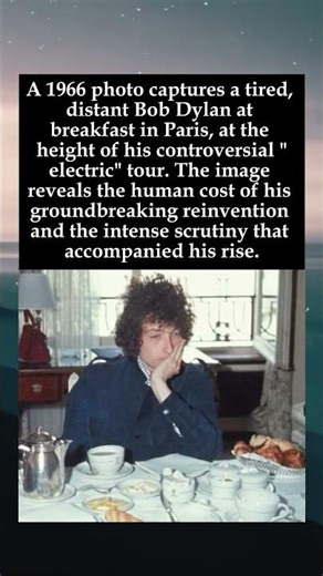 The Weight of a Revolution: Bob Dylan's Exhausted 1966 Moment in Paris #BobDylan #1960s