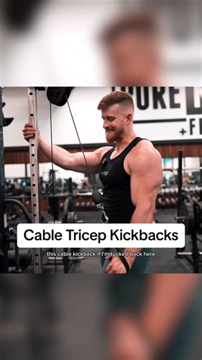 3K views · 100 reactions | Tricep Cable kickbacks - now of course...