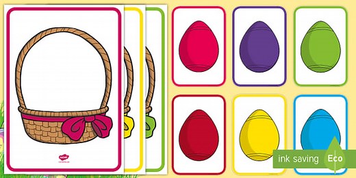 Easter Egg Colour Sorting Game
