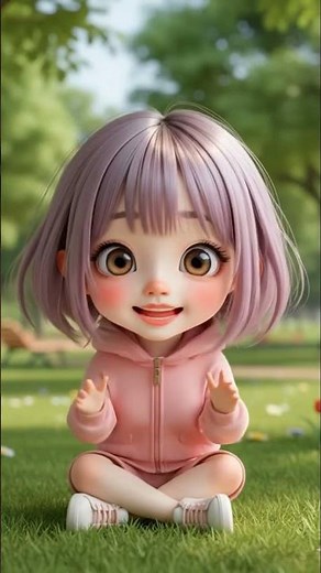 Sophia in the Park | Cute 3D Girl & Her Playful Cat | “Please Like & Subscribe!”