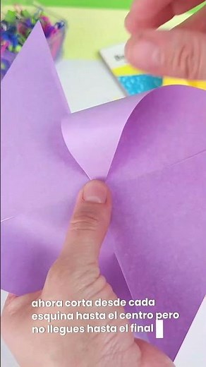 Rehilete de papel fácil para actividades escolares