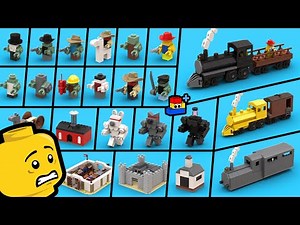How to Build Mini LEGO Roblox Dead Rails (Trains, Entities, and Buildings)