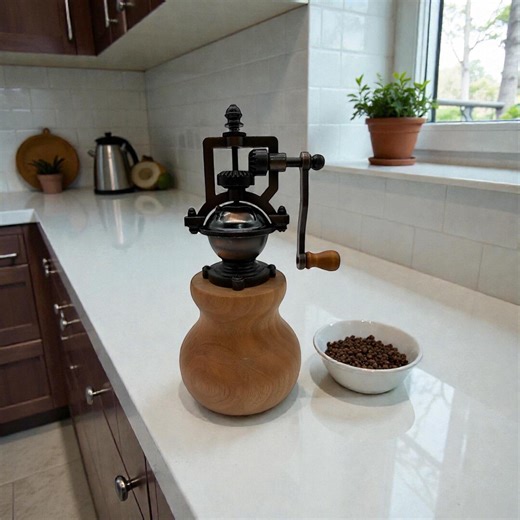 Handcrafted Cherry Hand‑crank Pepper Grinder - Etsy